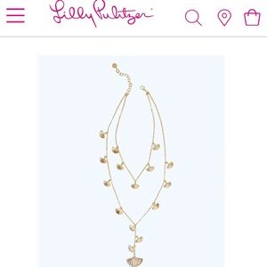 Lilly Pulitzer Layered Shell Necklace and Bracelet